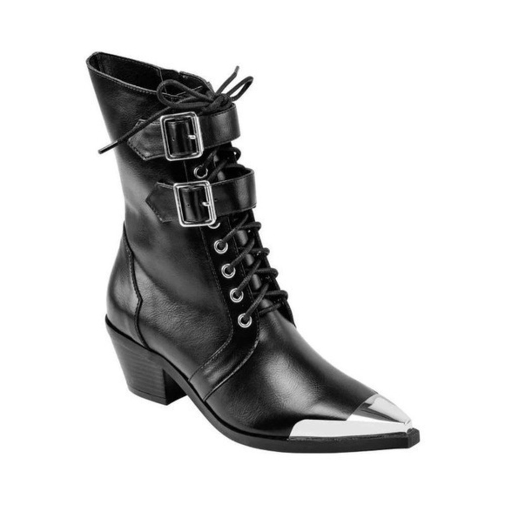 Killstar violet ankle goth winklepicker boots 6